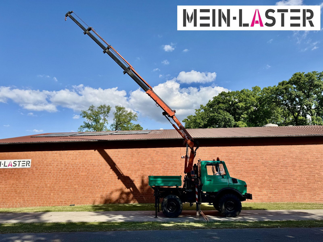 Unimog U 1200 Atlas 75.2 Kran 14 m Funk FB *1. Hand - Camión grúa: foto 2 Unimog U 1200 Atlas 75.2 Kran 14 m Funk FB *1. Hand - Camión grúa: foto 2