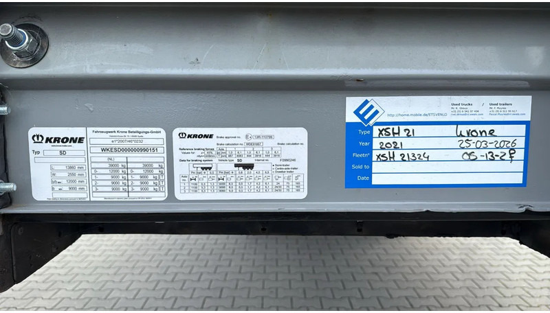 Krone 2021 mega P400 hupac flat - Semirremolque caja cerrada: foto 1 Krone 2021 mega P400 hupac flat - Semirremolque caja cerrada: foto 1