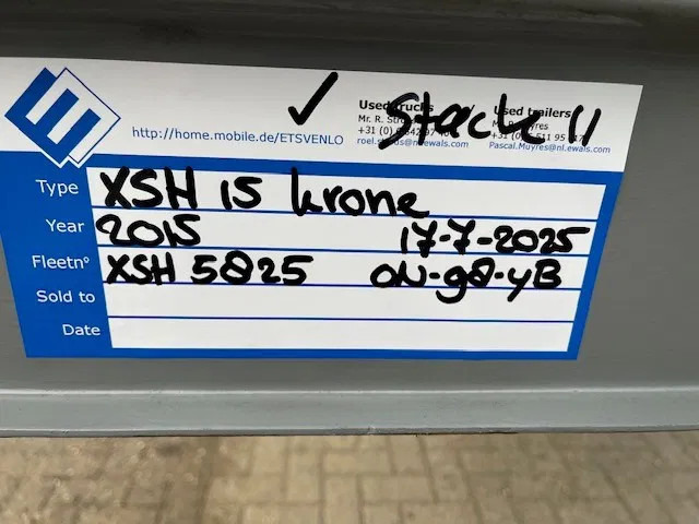Krone last available 2015 XL P400 mega huckepack curtain sided trailer stack - Semirremolque caja cerrada: foto 2 Krone last available 2015 XL P400 mega huckepack curtain sided trailer stack - Semirremolque caja cerrada: foto 2
