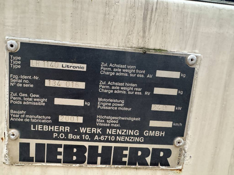 Grúa sobre orugas Liebherr LR1140: foto 20