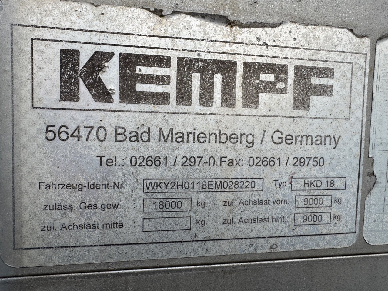 Remolque volquete Kempf HKD 18 HKD 18, Alu-Bordwände ca. 13m³: foto 6