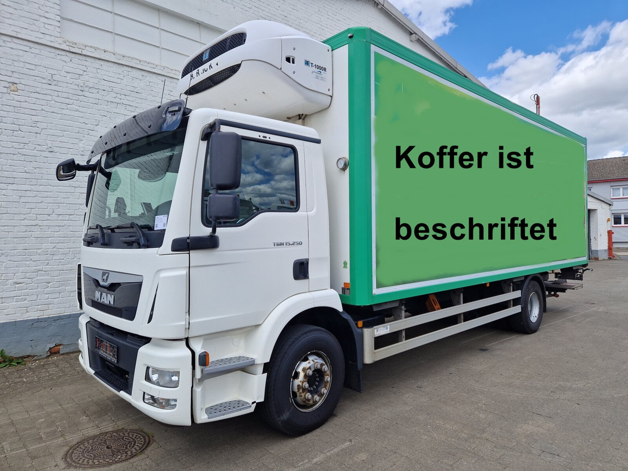 MAN TGM 15.250/340 4X2 BL TGM 15.250/340 4X2 BL, Tiefkühlkoffer, Thermoking, Rolltor, unterfaltbare Dhollandia LBW - Camión frigorífico: foto 1 MAN TGM 15.250/340 4X2 BL TGM 15.250/340 4X2 BL, Tiefkühlkoffer, Thermoking, Rolltor, unterfaltbare Dhollandia LBW - Camión frigorífico: foto 1