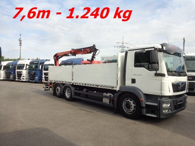 MAN TGM 26.340 6x2-4 LL TGM 26.340 6x2-4 LL,Lenk-Liftachse, Heckkran, Palfinger PK 11.001, faltbar, - Camión grúa, Camión caja abierta: foto 5 MAN TGM 26.340 6x2-4 LL TGM 26.340 6x2-4 LL,Lenk-Liftachse, Heckkran, Palfinger PK 11.001, faltbar, - Camión grúa, Camión caja abierta: foto 5