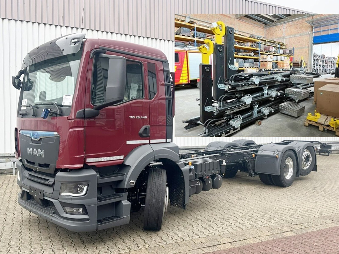 MAN TGS 26.440 6x2-4 LL CH TGS 26.440 6x2-4 LL CH, Lenk-/Liftachse, Navi, LED - Camión chasis: foto 1 MAN TGS 26.440 6x2-4 LL CH TGS 26.440 6x2-4 LL CH, Lenk-/Liftachse, Navi, LED - Camión chasis: foto 1