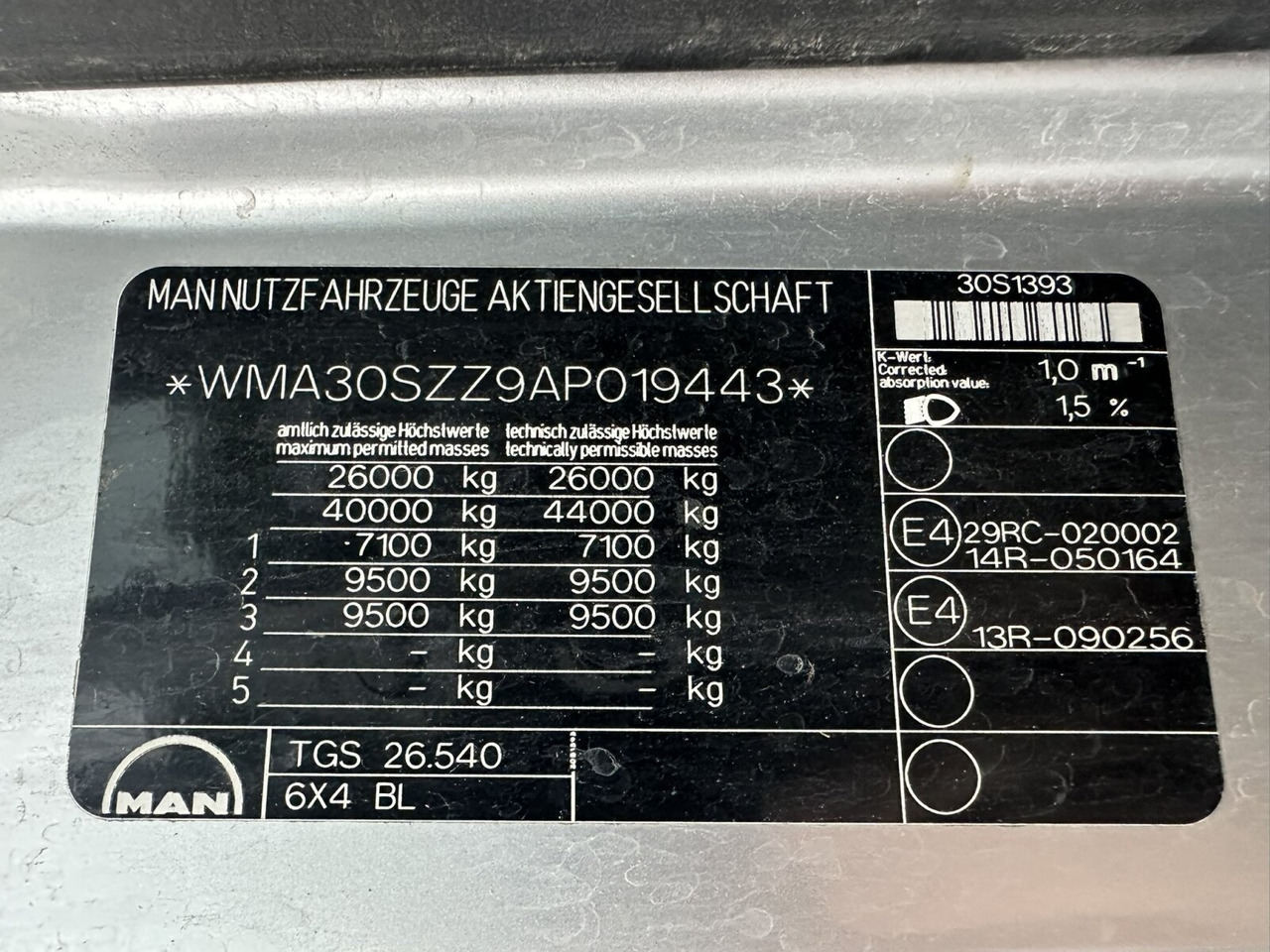 MAN TGS 26.540 6x4 BL TGS 26.540 6x4 BL, Bordmatik, Retarder, Meiller - Camión volquete: foto 5 MAN TGS 26.540 6x4 BL TGS 26.540 6x4 BL, Bordmatik, Retarder, Meiller - Camión volquete: foto 5