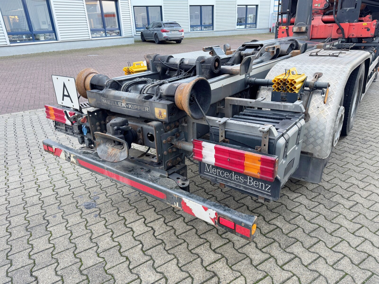 Camión multibasculante, Camión grúa Mercedes-Benz Actros 2541 L 6x2 Actros 2541 L 6x2, Lenkachse, Meiller RK 20.65, Kran Palfinger PK 14002-EH, Funk: foto 9
