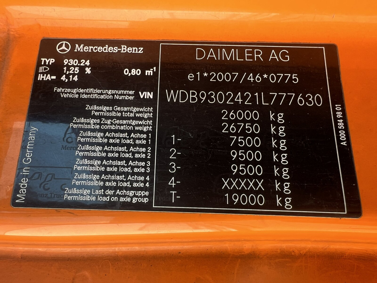 Mercedes-Benz Actros 2641/48 L 6x4 Actros 2641/48 L 6x4, Seilabroller, Haller Lotos, Zöller Schüttung - Camión de basura: foto 3 Mercedes-Benz Actros 2641/48 L 6x4 Actros 2641/48 L 6x4, Seilabroller, Haller Lotos, Zöller Schüttung - Camión de basura: foto 3