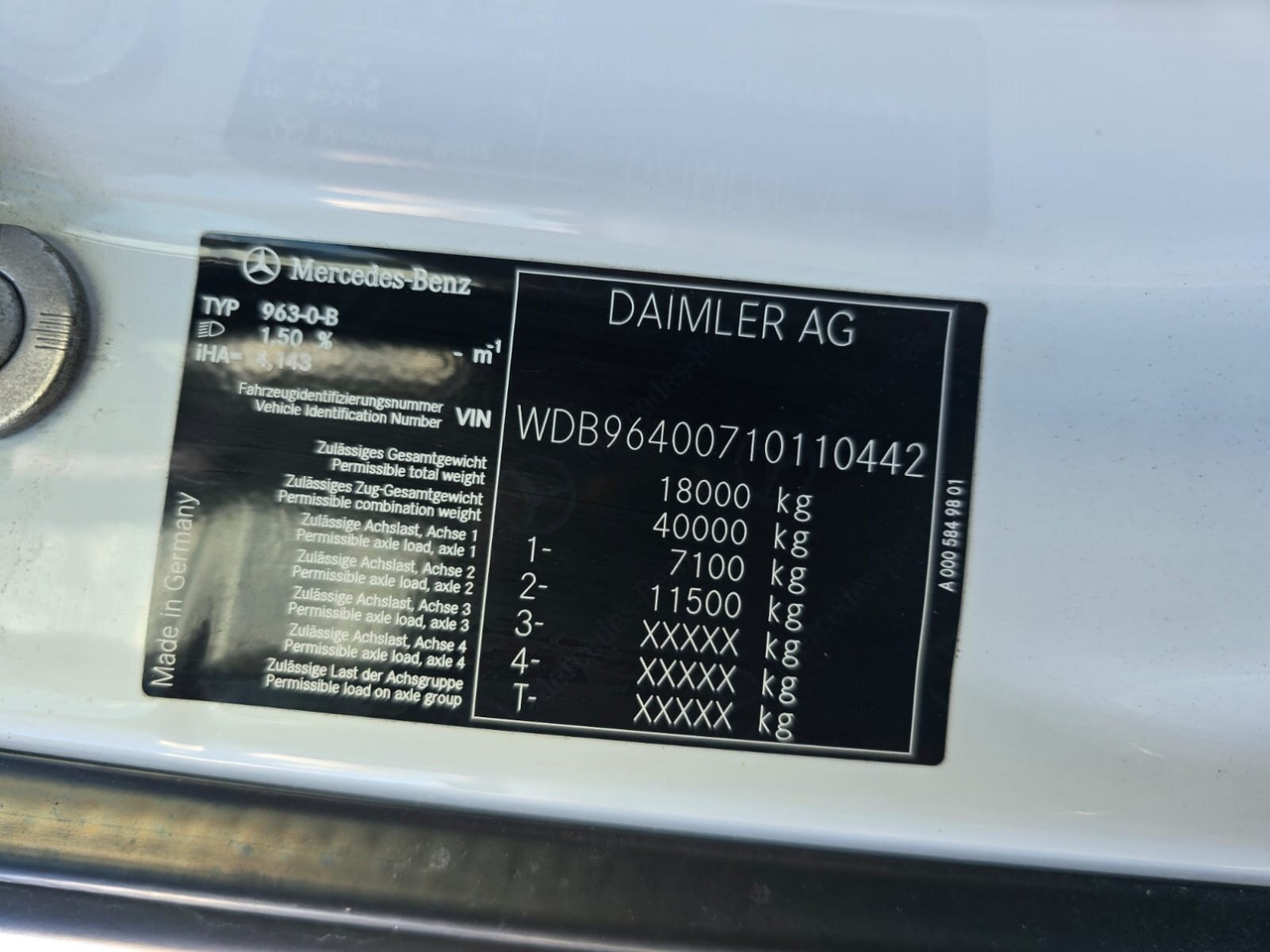 Mercedes-Benz Arocs 1827/30 A 4x4 Arocs 1827/30 A 4x4, mehrfach vorhanden! - Camión chasis: foto 4 Mercedes-Benz Arocs 1827/30 A 4x4 Arocs 1827/30 A 4x4, mehrfach vorhanden! - Camión chasis: foto 4