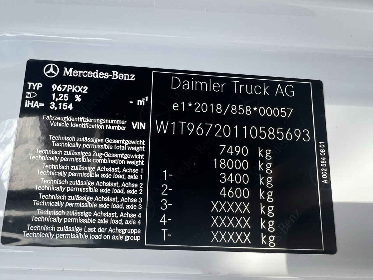 Mercedes-Benz Atego 818 K 4x2 Atego 818 K 4x2, Meiller-Kipper, mehrfach Vorhanden! - Camión volquete: foto 2 Mercedes-Benz Atego 818 K 4x2 Atego 818 K 4x2, Meiller-Kipper, mehrfach Vorhanden! - Camión volquete: foto 2