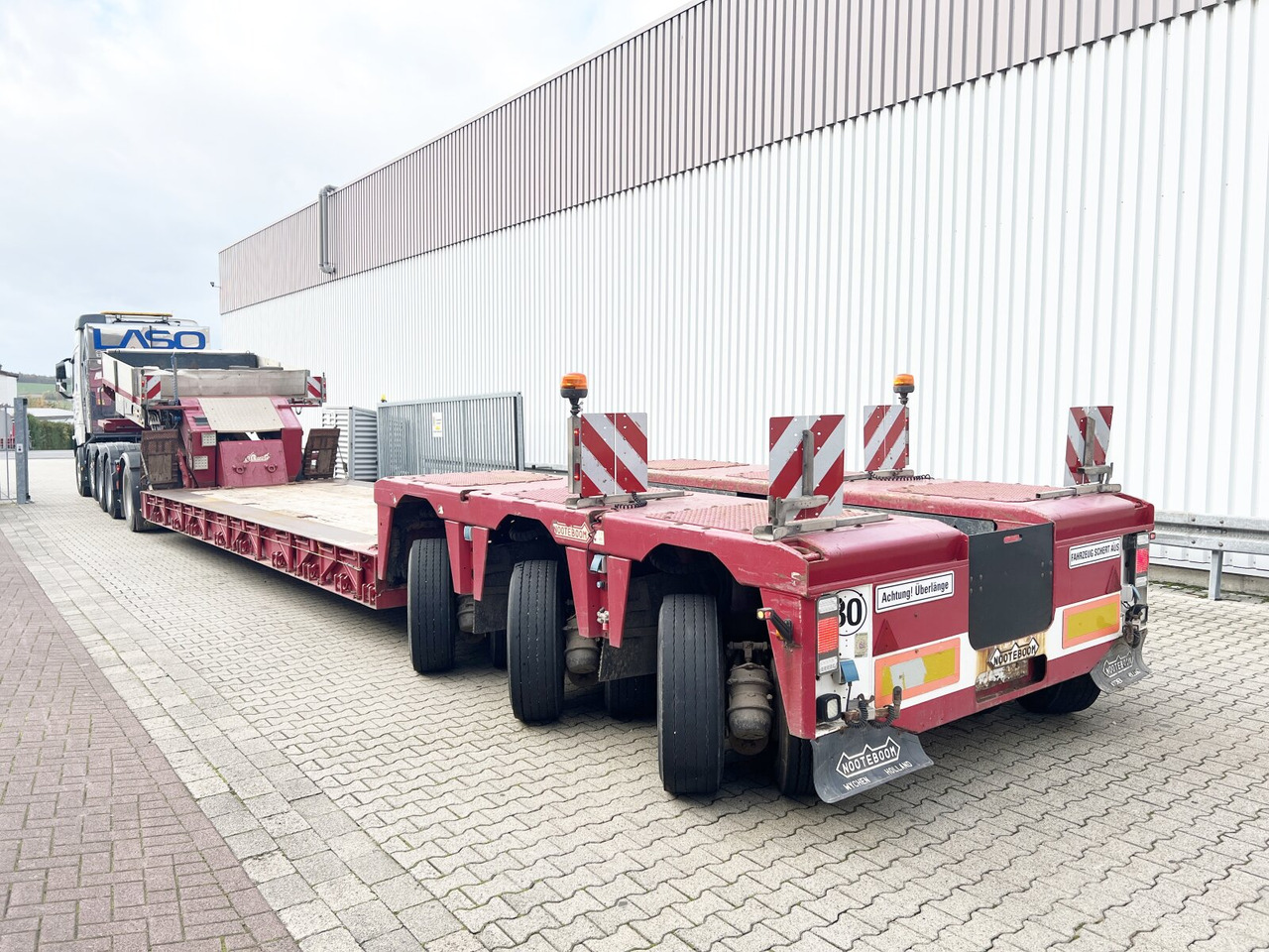 Semirremolque góndola rebajadas para transporte de equipos pesados Nooteboom Euro-64-13 Euro-64-13, Jeepdolly, Tiefbett, Verbr. auf 3,2m, hydr. Lenkung: foto 9