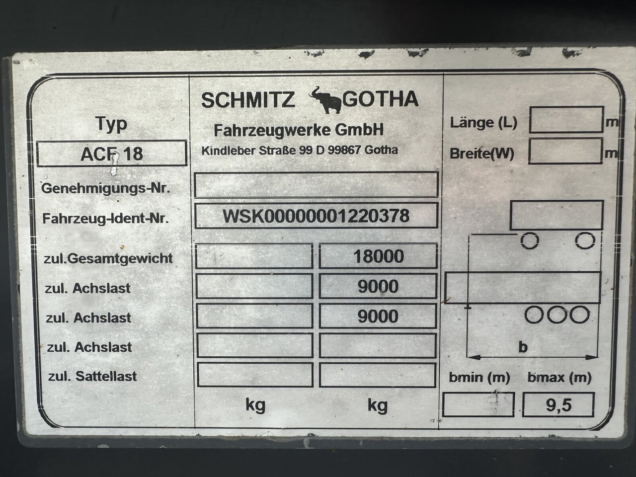 Remolque multilift/ Portacontenedores de cadenas Schmitz Cargobull ACF 18 S ACF 18 S Schlittenabroller: foto 6