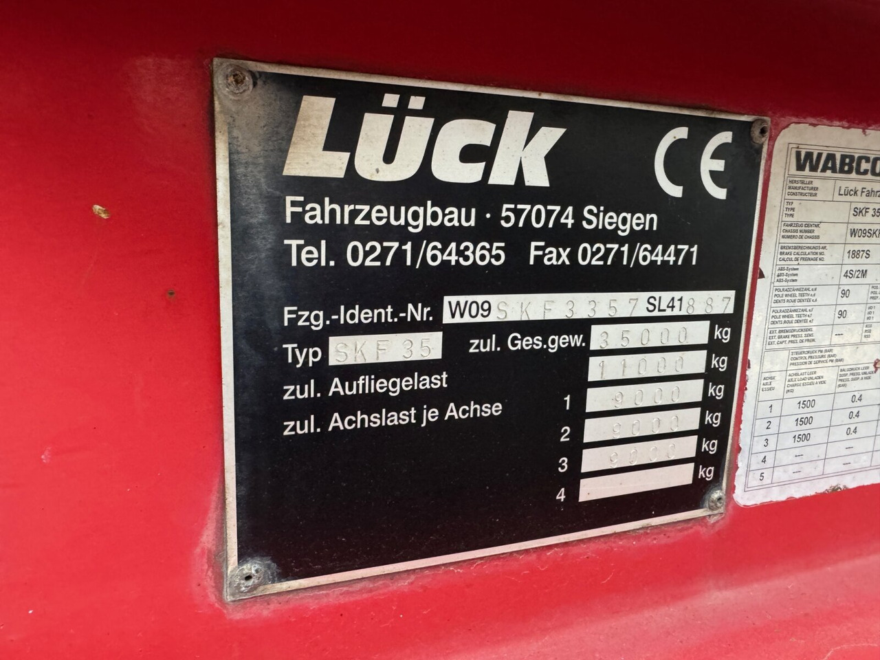 Lück SKF 35 LÜCK SKF 35, Stahlmulde ca. 37m³, Liftachse - Semirremolque: foto 3 Lück SKF 35 LÜCK SKF 35, Stahlmulde ca. 37m³, Liftachse - Semirremolque: foto 3