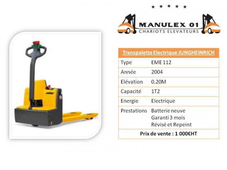 Jungheinrich EME112 - Transpaleta: foto 2 Jungheinrich EME112 - Transpaleta: foto 2