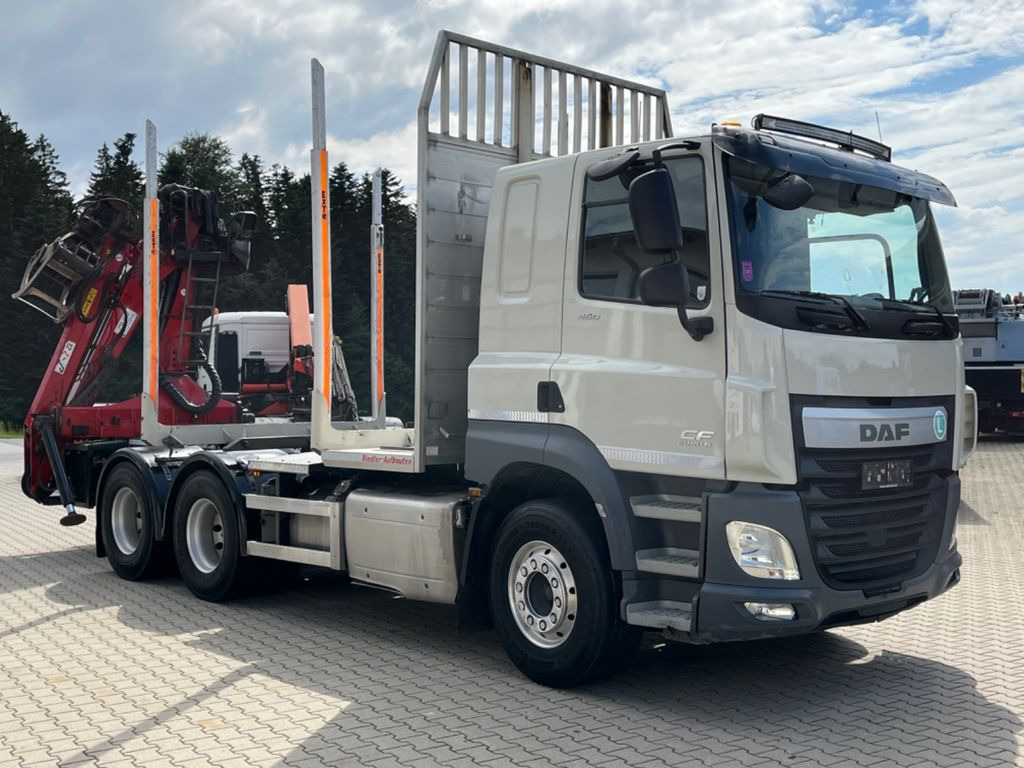 DAF CF 460 6x4 mit Riedler Holzaufb. Penz Kran 12Z - Camión forestal, Camión grúa: foto 2 DAF CF 460 6x4 mit Riedler Holzaufb. Penz Kran 12Z - Camión forestal, Camión grúa: foto 2