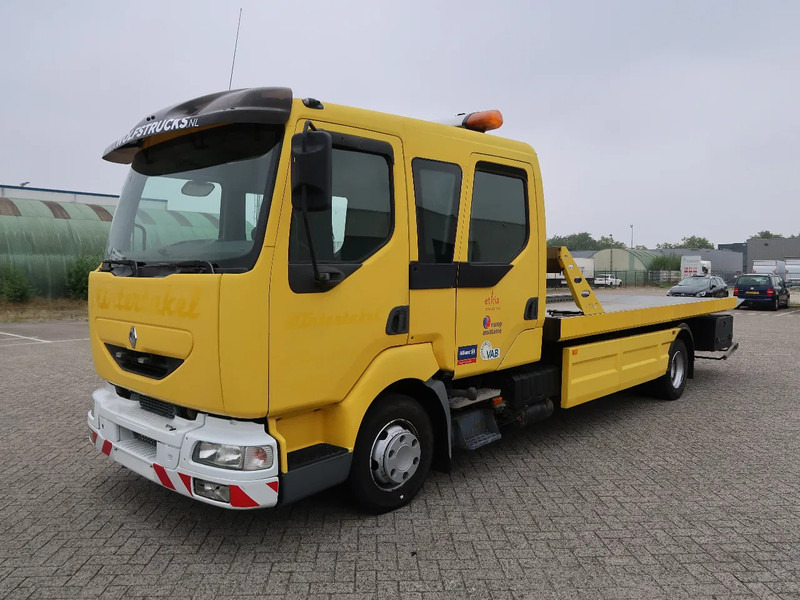 Renault Midlum 220 Omars Plateau Winde Brille, Euro 3, BE Truck, TOP! - Grua de remolque autos: foto 1 Renault Midlum 220 Omars Plateau Winde Brille, Euro 3, BE Truck, TOP! - Grua de remolque autos: foto 1