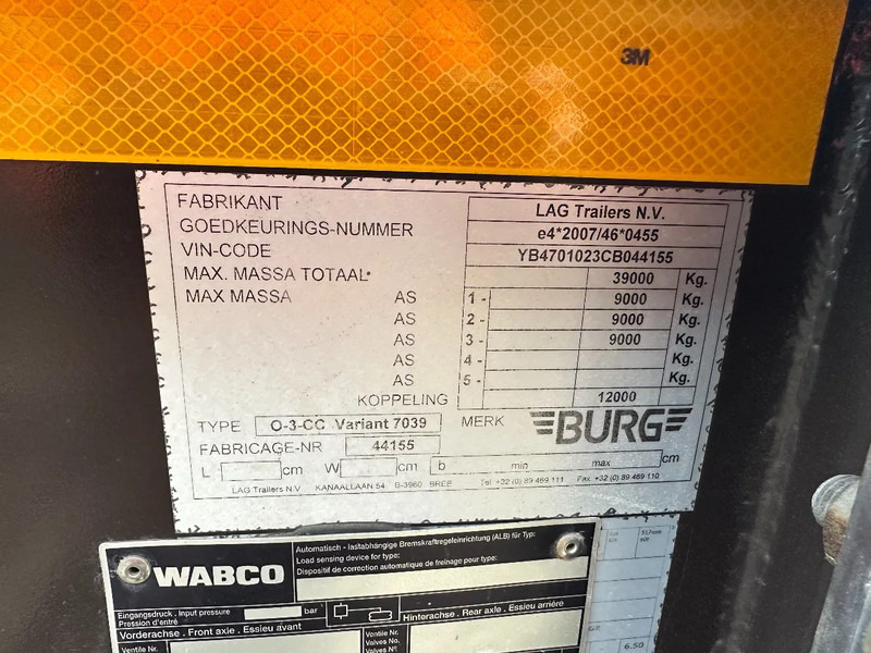 Semirremolque portacontenedore/ Intercambiable Burg 20FT ADR (EX/II, EX/III, FL, AT) Chassis, Empty weight : 3.690kg, SAF INTRADISC, 2x Liftaxle, NL-chassis: foto 20 Semirremolque portacontenedore/ Intercambiable Burg 20FT ADR (EX/II, EX/III, FL, AT) Chassis, Empty weight : 3.690kg, SAF INTRADISC, 2x Liftaxle, NL-chassis: foto 20