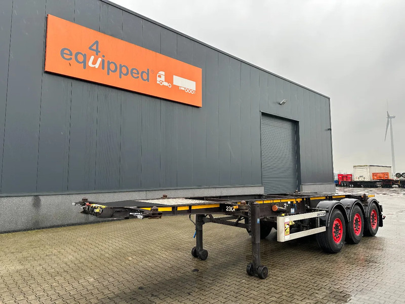 Burg 20FT ADR (EX/II, EX/III, FL, AT), Leergewicht: 3.690kg, SAF INTRADISC, 2x Liftachse, ALCOA, NL-Chassis, APK/ADR: 02-2026 - Semirremolque portacontenedore/ Intercambiable: foto 1 Burg 20FT ADR (EX/II, EX/III, FL, AT), Leergewicht: 3.690kg, SAF INTRADISC, 2x Liftachse, ALCOA, NL-Chassis, APK/ADR: 02-2026 - Semirremolque portacontenedore/ Intercambiable: foto 1