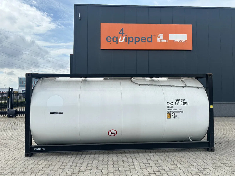 CIMC 20FT ISO / 25.030L - 1 comp. / L4BN / UN Portable / T11 / test: 10 -2026 - Tanque de almacenamiento: foto 2 CIMC 20FT ISO / 25.030L - 1 comp. / L4BN / UN Portable / T11 / test: 10 -2026 - Tanque de almacenamiento: foto 2
