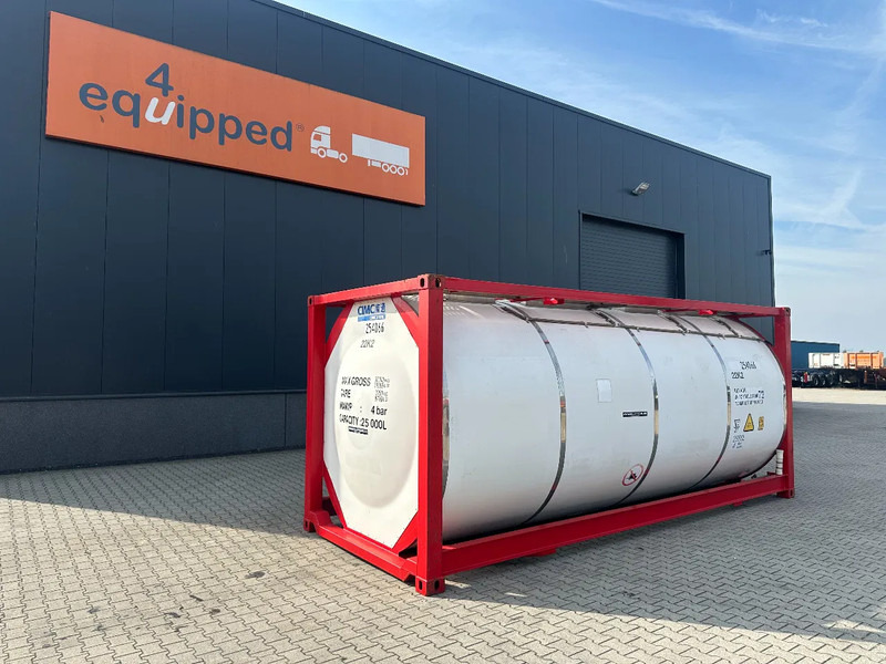 CIMC 20FT ISO, 25.060L / 1-COMP / 3 BAFFELS / T12 / 22K2 / 4 manholes / ADR valid until 12/2026 - Tanque de almacenamiento: foto 1 CIMC 20FT ISO, 25.060L / 1-COMP / 3 BAFFELS / T12 / 22K2 / 4 manholes / ADR valid until 12/2026 - Tanque de almacenamiento: foto 1