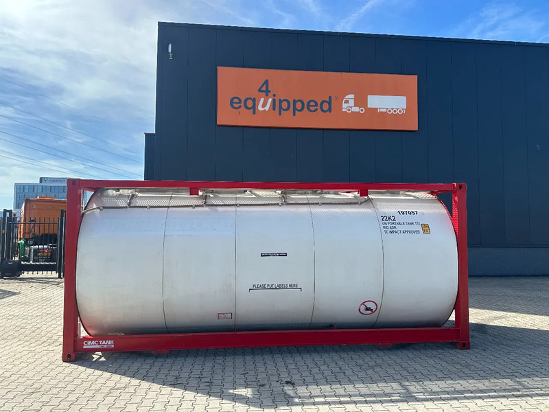 CIMC 20FT ISO, 25.080L/1-COMP/3 BAFFELS/4 covers, 5Y valid until 12/2026 - Tanque de almacenamiento: foto 2 CIMC 20FT ISO, 25.080L/1-COMP/3 BAFFELS/4 covers, 5Y valid until 12/2026 - Tanque de almacenamiento: foto 2