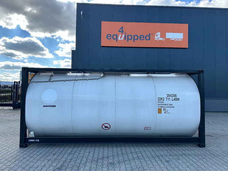 CIMC NEW / UNUSED, for FOOD STUFF or CHEMICAL, 20FT ISO, 25.030L, L4BN, UN Portable, T11, test: 1-2027 - Tanque de almacenamiento: foto 2 CIMC NEW / UNUSED, for FOOD STUFF or CHEMICAL, 20FT ISO, 25.030L, L4BN, UN Portable, T11, test: 1-2027 - Tanque de almacenamiento: foto 2