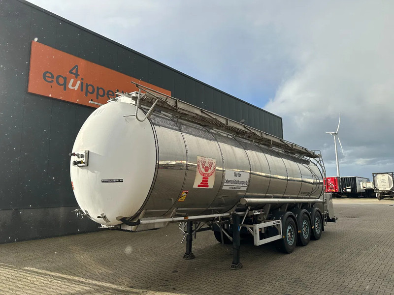 Feldbinder LEBENSMITTEL / LEVENSMIDDELEN FOOD / 33.500L / 3-COMP / PUMPE / INOX / NL-trailer / APK: 07-2026 - Semirremolque cisterna: foto 1 Feldbinder LEBENSMITTEL / LEVENSMIDDELEN FOOD / 33.500L / 3-COMP / PUMPE / INOX / NL-trailer / APK: 07-2026 - Semirremolque cisterna: foto 1