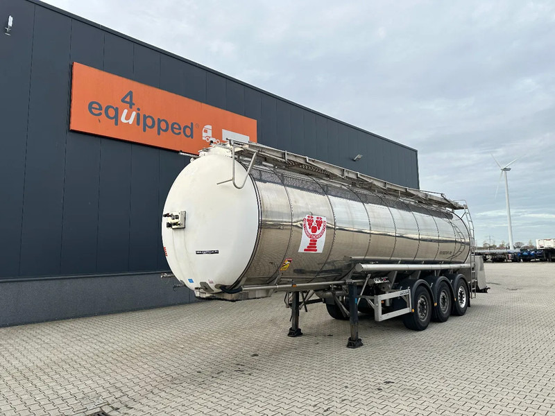 Feldbinder LEVENSMIDDELEN / FOOD / LEBENSMITTEL / 33.500L / 3-COMP / POMP / NL-trailer / APK: 09-2026, 10x beschikbaar - Semirremolque cisterna: foto 1 Feldbinder LEVENSMIDDELEN / FOOD / LEBENSMITTEL / 33.500L / 3-COMP / POMP / NL-trailer / APK: 09-2026, 10x beschikbaar - Semirremolque cisterna: foto 1