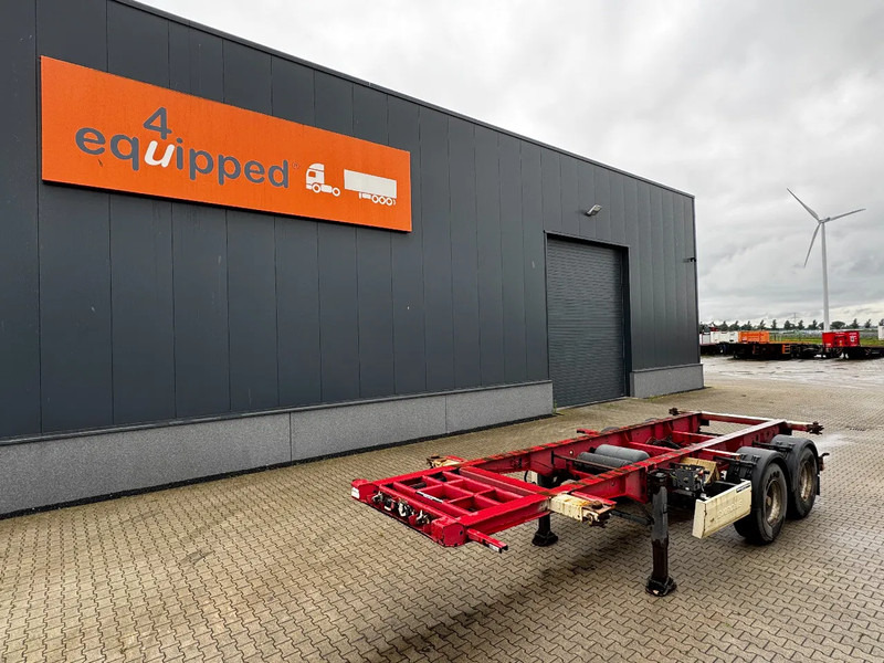 Krone 2-assig 20FT chassis, BPW + trommel, luchtvering, leeggewicht: 3.180kg - Semirremolque portacontenedore/ Intercambiable: foto 1 Krone 2-assig 20FT chassis, BPW + trommel, luchtvering, leeggewicht: 3.180kg - Semirremolque portacontenedore/ Intercambiable: foto 1