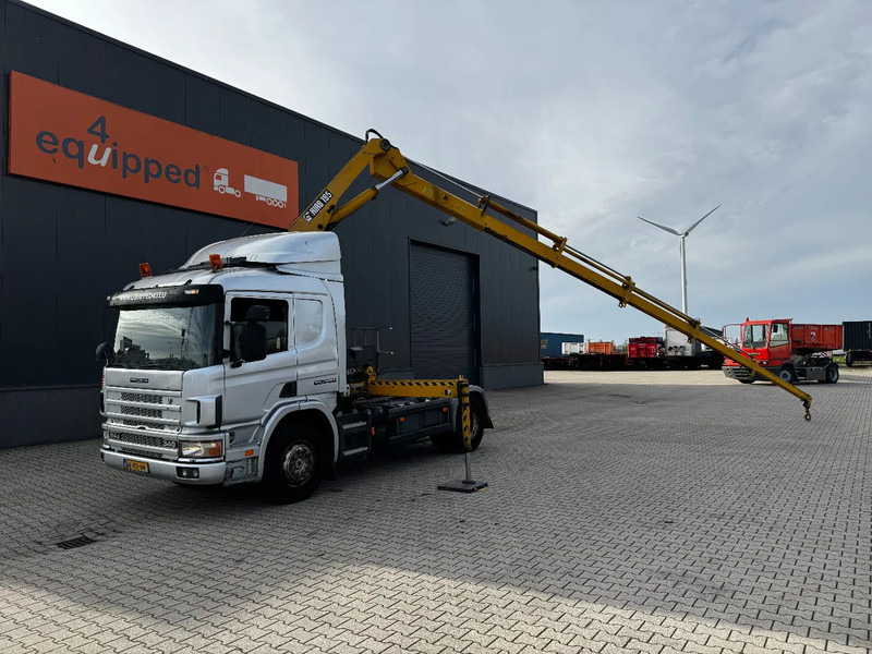 Scania P114-340 + HIAB 19-5 crane + remote / Euro-3 / 3 pedals / NL-truck / APK: 12-2025 - Camión grúa: foto 3 Scania P114-340 + HIAB 19-5 crane + remote / Euro-3 / 3 pedals / NL-truck / APK: 12-2025 - Camión grúa: foto 3