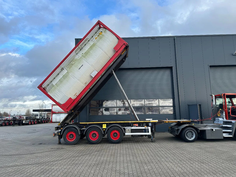 Van Hool 20FT, 66° Tipping-chassis, ADR (EX/II, EX/III, FL, AT), SAF, 2 liftaxles, 380V - Semirremolque portacontenedore/ Intercambiable: foto 4 Van Hool 20FT, 66° Tipping-chassis, ADR (EX/II, EX/III, FL, AT), SAF, 2 liftaxles, 380V - Semirremolque portacontenedore/ Intercambiable: foto 4