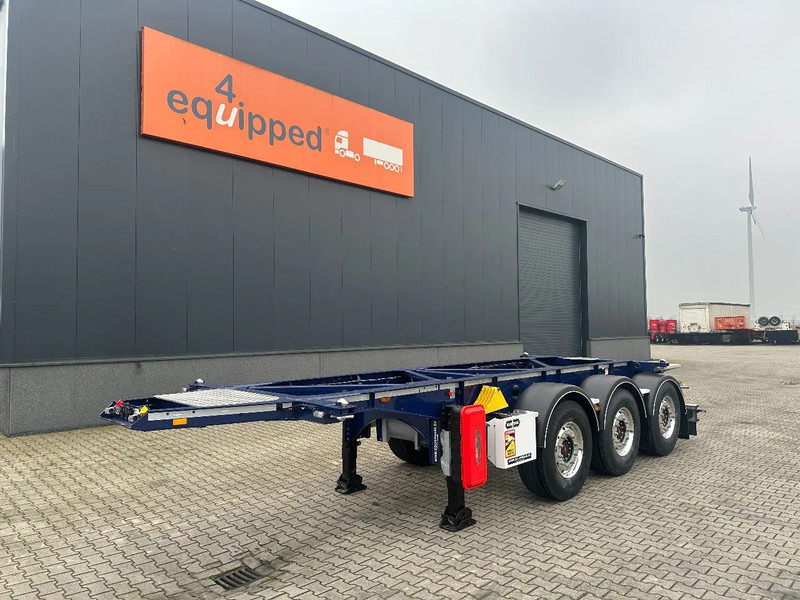 Van Hool NEW / DIRECT AVAILABLE 20FT ADR-CHASSIS, EMPTY WEIGHT: 3.300KG, DISCBRAKES, 3x available, ALU WHEELS - Semirremolque portacontenedore/ Intercambiable: foto 1 Van Hool NEW / DIRECT AVAILABLE 20FT ADR-CHASSIS, EMPTY WEIGHT: 3.300KG, DISCBRAKES, 3x available, ALU WHEELS - Semirremolque portacontenedore/ Intercambiable: foto 1