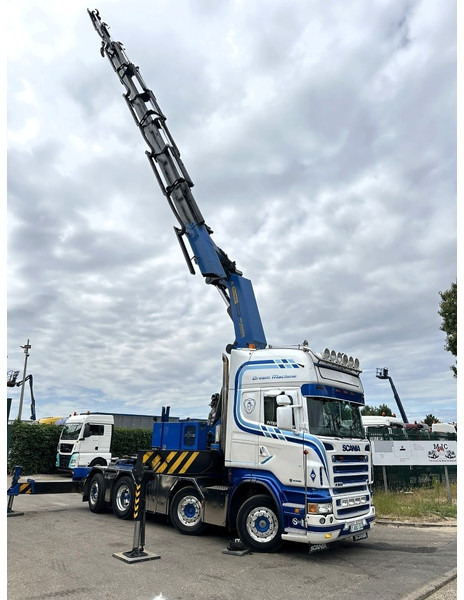 Scania R500 8x2 ZSM + KRAN 100Tm! PALFINGER PK100002 G 8x + 1 ME - RETARDER - ALCOA DURA BRIGHT - LIFT + STEERING - 5/6 HYDR F - TÜV 05/2026 - TOP CONDITION - Cabeza tractora: foto 5 Scania R500 8x2 ZSM + KRAN 100Tm! PALFINGER PK100002 G 8x + 1 ME - RETARDER - ALCOA DURA BRIGHT - LIFT + STEERING - 5/6 HYDR F - TÜV 05/2026 - TOP CONDITION - Cabeza tractora: foto 5