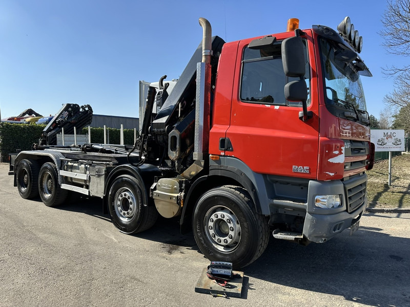 DAF CF 85.410 8x4 HOOKLIFT + CRANE HIAB 244 EP-3 HIDUO - Radio - Rotator - RETARDER - EURO 4 - BIG AXLES HUB REDUCTION - Camión multibasculante, Camión grúa: foto 2 DAF CF 85.410 8x4 HOOKLIFT + CRANE HIAB 244 EP-3 HIDUO - Radio - Rotator - RETARDER - EURO 4 - BIG AXLES HUB REDUCTION - Camión multibasculante, Camión grúa: foto 2