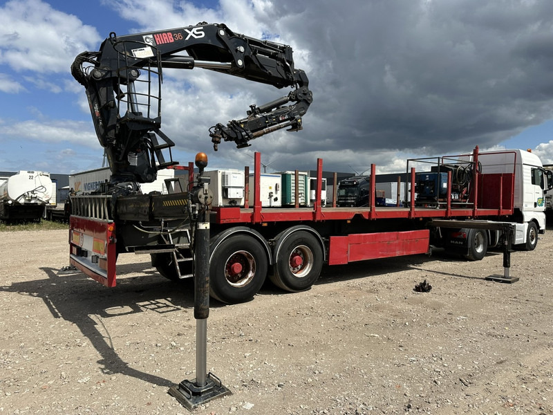 Kwb 2-AXLES PLATFORM + CRANE + HIAB 377 E-4 HIPRO + JIB 100X-3 + RADIO + ROTATOR - SAF axles - AIR SUSPENISION - BELGIAN REG. - Semirremolque plataforma/ Caja abierta: foto 2 Kwb 2-AXLES PLATFORM + CRANE + HIAB 377 E-4 HIPRO + JIB 100X-3 + RADIO + ROTATOR - SAF axles - AIR SUSPENISION - BELGIAN REG. - Semirremolque plataforma/ Caja abierta: foto 2