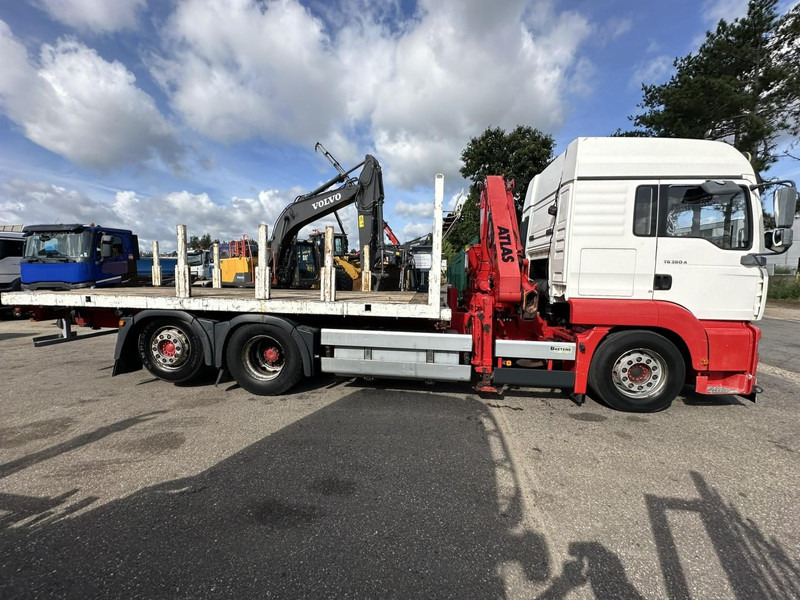 MAN TG 360 A 6x2 + CRANE ATLAS 100.1 A3 - PLATFORM 5m80 - E3 - LIFT-AXLE - FULL AIR SUSPENSION - ZF AS TRONIC -  BE TRUCK - Camión grúa: foto 3 MAN TG 360 A 6x2 + CRANE ATLAS 100.1 A3 - PLATFORM 5m80 - E3 - LIFT-AXLE - FULL AIR SUSPENSION - ZF AS TRONIC -  BE TRUCK - Camión grúa: foto 3