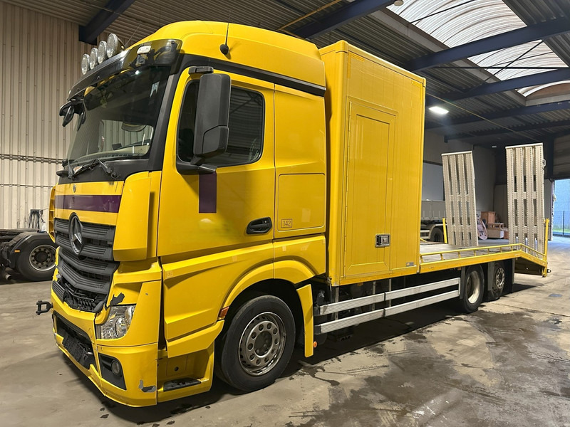 Mercedes-Benz ACTROS 2745 6x2 OPRIJWAGEN / AUTOTRANSPORTER / MACHINE CARRIER - WINCH - 6m10 - EURO 5 - LIFT AXLE - HYDR RAMPS - NL TRUCK - Camión portavehículos: foto 1 Mercedes-Benz ACTROS 2745 6x2 OPRIJWAGEN / AUTOTRANSPORTER / MACHINE CARRIER - WINCH - 6m10 - EURO 5 - LIFT AXLE - HYDR RAMPS - NL TRUCK - Camión portavehículos: foto 1