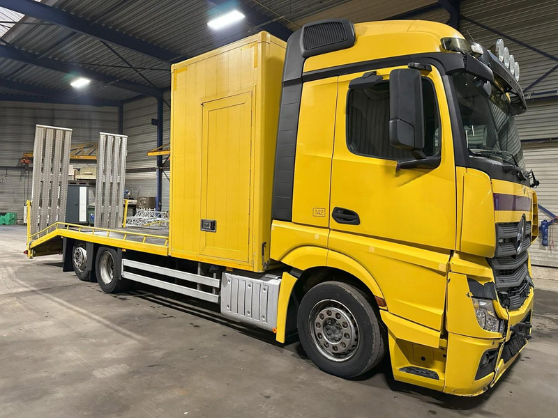 Mercedes-Benz ACTROS 2745 6x2 OPRIJWAGEN / AUTOTRANSPORTER / MACHINE TRANSPORTER - WINCH - 6m10 - EURO 5 - LIFT AXLE - HYDR RAMPS - NL TRUCK - Grua de remolque autos: foto 1 Mercedes-Benz ACTROS 2745 6x2 OPRIJWAGEN / AUTOTRANSPORTER / MACHINE TRANSPORTER - WINCH - 6m10 - EURO 5 - LIFT AXLE - HYDR RAMPS - NL TRUCK - Grua de remolque autos: foto 1