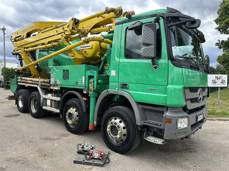 Mercedes-Benz ACTROS 3241 8x4 PUMI PM M 21-3 (21m) Putzmeister - *238.000km* / 1586H - EPS - BLADVERING / NAAFREDUCTIE - Camión hormigonera: foto 1 Mercedes-Benz ACTROS 3241 8x4 PUMI PM M 21-3 (21m) Putzmeister - *238.000km* / 1586H - EPS - BLADVERING / NAAFREDUCTIE - Camión hormigonera: foto 1