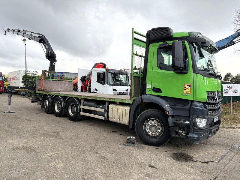 Mercedes-Benz AROCS 3240 8x4 TRIDEM + CRANE HIAB 166 E-5 HIPRO - ROTATOR - 5/6F - RADIO - PLATFORM 7m50 - EURO 6 - *324.000km* - LIFT + STEERING AXLE - Camión grúa: foto 1 Mercedes-Benz AROCS 3240 8x4 TRIDEM + CRANE HIAB 166 E-5 HIPRO - ROTATOR - 5/6F - RADIO - PLATFORM 7m50 - EURO 6 - *324.000km* - LIFT + STEERING AXLE - Camión grúa: foto 1