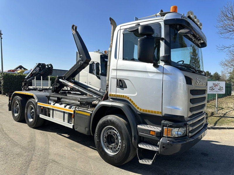 Scania G450 6x4 HOOKLIFT / HAAKSYSTEEM AJK 20T - 5760mm - 3m90 WB - HUB REDUCTION / STEEL SUSPENSION - EURO 6 - BE TRUCK - Camión multibasculante: foto 1 Scania G450 6x4 HOOKLIFT / HAAKSYSTEEM AJK 20T - 5760mm - 3m90 WB - HUB REDUCTION / STEEL SUSPENSION - EURO 6 - BE TRUCK - Camión multibasculante: foto 1