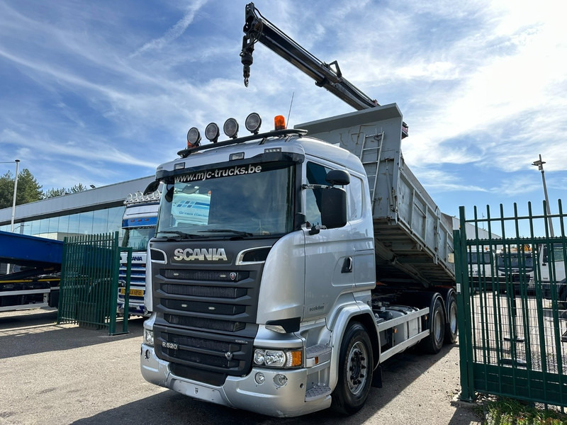 Scania R520 6x4 TIPPER + CRANE PALFINGER PK 15002 A - TRACTOR UNIT - RETARDER - *FULL AIR* - EUR 6 - BE TRUCK - Camión volquete, Camión grúa: foto 5 Scania R520 6x4 TIPPER + CRANE PALFINGER PK 15002 A - TRACTOR UNIT - RETARDER - *FULL AIR* - EUR 6 - BE TRUCK - Camión volquete, Camión grúa: foto 5