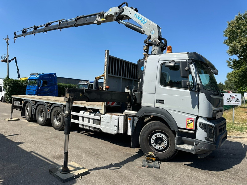 Volvo FMX 340 8x4 TRIDEM PRITSCHE + KRAN EFFER 265 / 6S - PLATFORM 7m50 - EURO 6 - RADIO - *473.000km* - BE TRUCK - Camión caja abierta, Camión grúa: foto 2 Volvo FMX 340 8x4 TRIDEM PRITSCHE + KRAN EFFER 265 / 6S - PLATFORM 7m50 - EURO 6 - RADIO - *473.000km* - BE TRUCK - Camión caja abierta, Camión grúa: foto 2