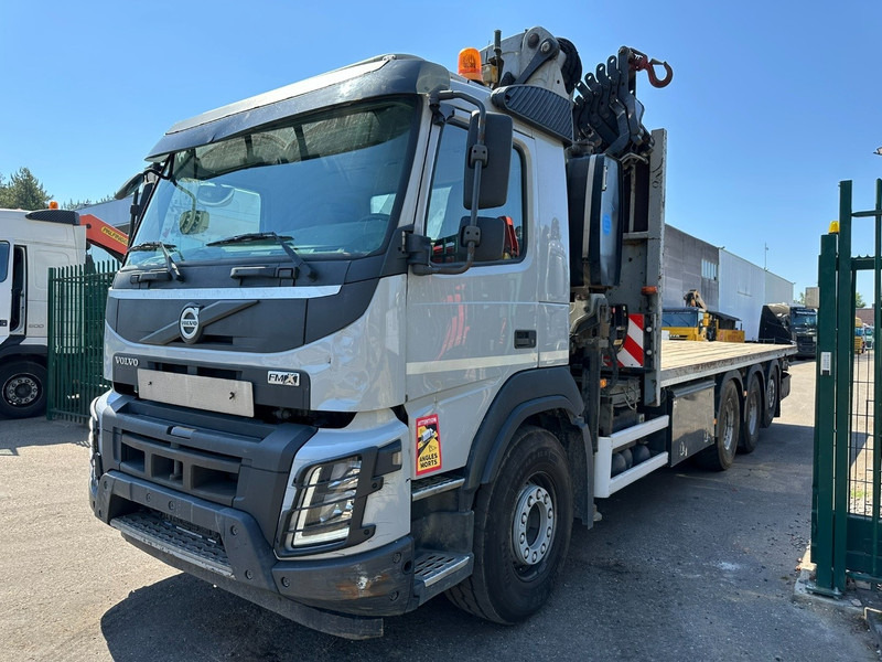 Volvo FMX 340 8x4 TRIDEM PRITSCHE + KRAN EFFER 265 / 6S - PLATFORM 7m50 - EURO 6 - RADIO - *473.000km* - BE TRUCK - Camión caja abierta, Camión grúa: foto 3 Volvo FMX 340 8x4 TRIDEM PRITSCHE + KRAN EFFER 265 / 6S - PLATFORM 7m50 - EURO 6 - RADIO - *473.000km* - BE TRUCK - Camión caja abierta, Camión grúa: foto 3