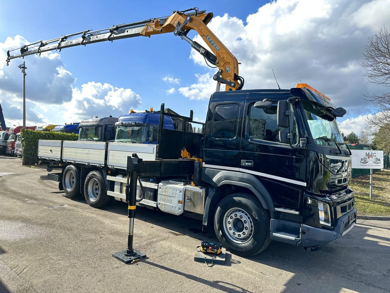 Volvo FMX 370 6x2 PRITSCHE 6M35 + KRAN EFFER 215/6S -*127.000km* - LIFT AXLE - DOUBLE WHEELS - I SHIFT - EURO 6 - BE PAPERS - Camión caja abierta, Camión grúa: foto 2 Volvo FMX 370 6x2 PRITSCHE 6M35 + KRAN EFFER 215/6S -*127.000km* - LIFT AXLE - DOUBLE WHEELS - I SHIFT - EURO 6 - BE PAPERS - Camión caja abierta, Camión grúa: foto 2
