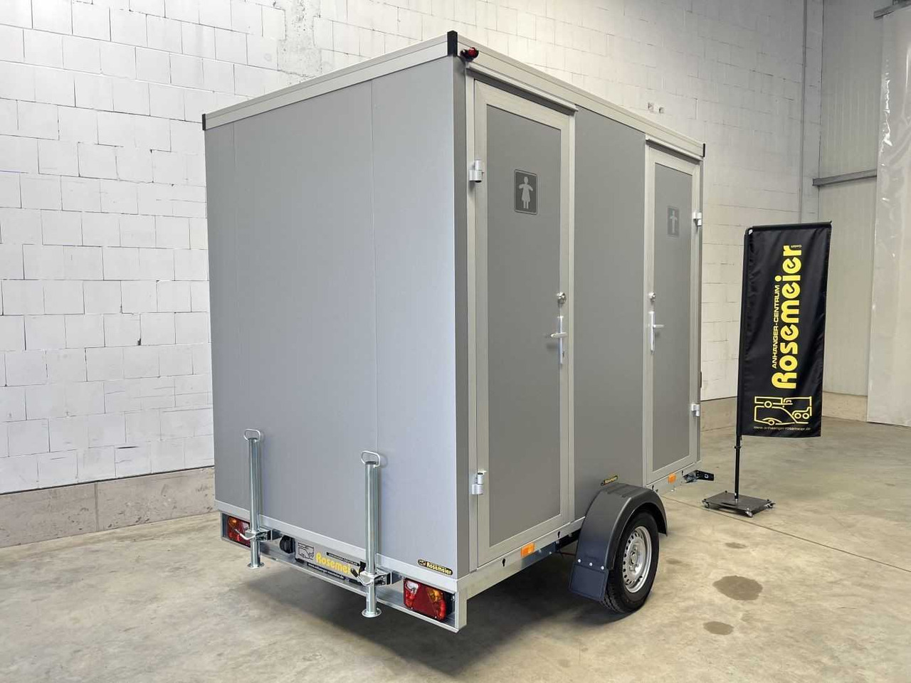 ROSEMEIER VE 1 Damen, 1 Herren, U SILVER Toilettenanhänger - Remolque: foto 4 ROSEMEIER VE 1 Damen, 1 Herren, U SILVER Toilettenanhänger - Remolque: foto 4
