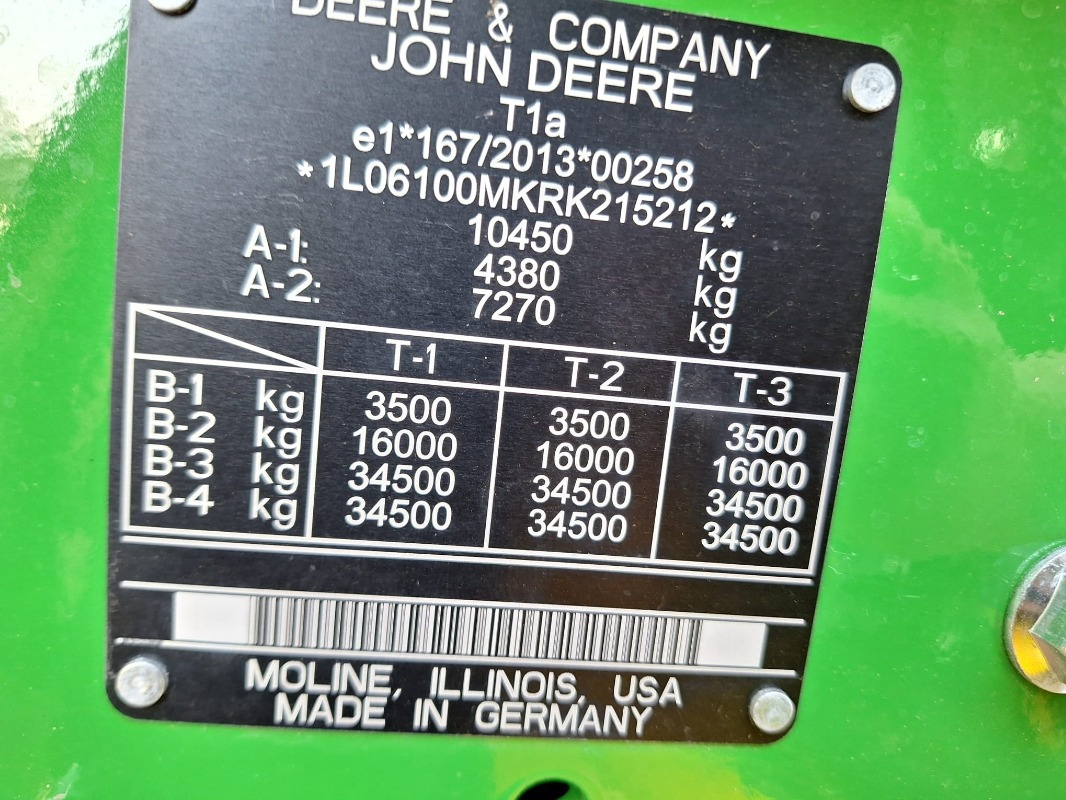 John Deere 6100M **MIETRÜCKLÄUFER** - Tractor: foto 2 John Deere 6100M **MIETRÜCKLÄUFER** - Tractor: foto 2