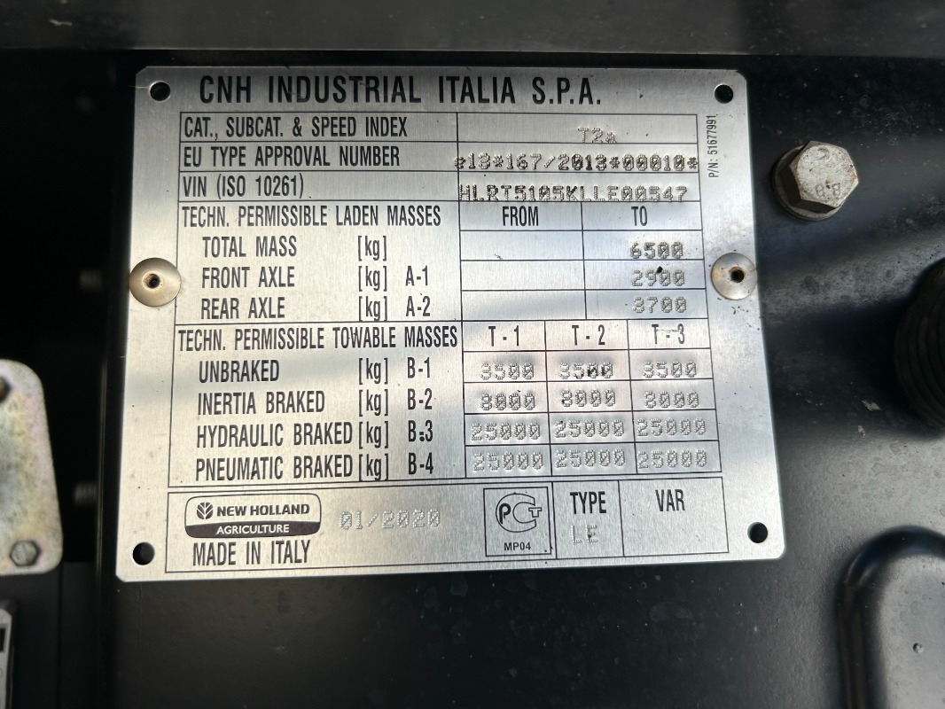 New Holland T5.105 - Tractor: foto 3 New Holland T5.105 - Tractor: foto 3