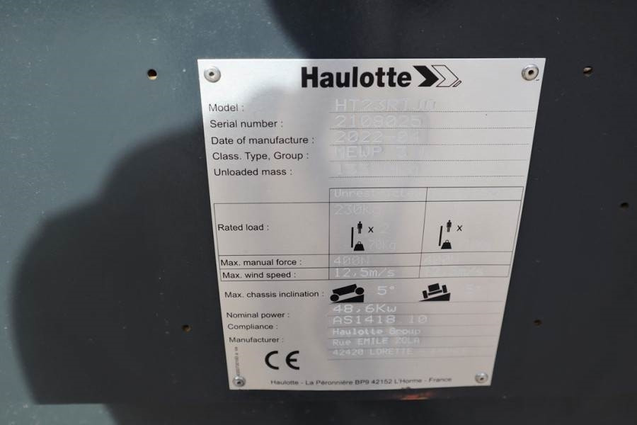 Haulotte HT23RTJ O Valid Inspection, *Guarantee! Diesel, 4x - Plataforma telescopica: foto 5 Haulotte HT23RTJ O Valid Inspection, *Guarantee! Diesel, 4x - Plataforma telescopica: foto 5