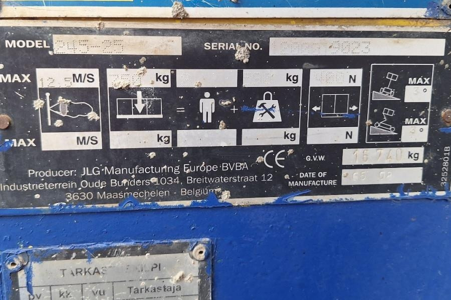 Plataforma de tijeras JLG 245-25 Diesel, 4x4 Drive, 26m Working Height, 750k: foto 6