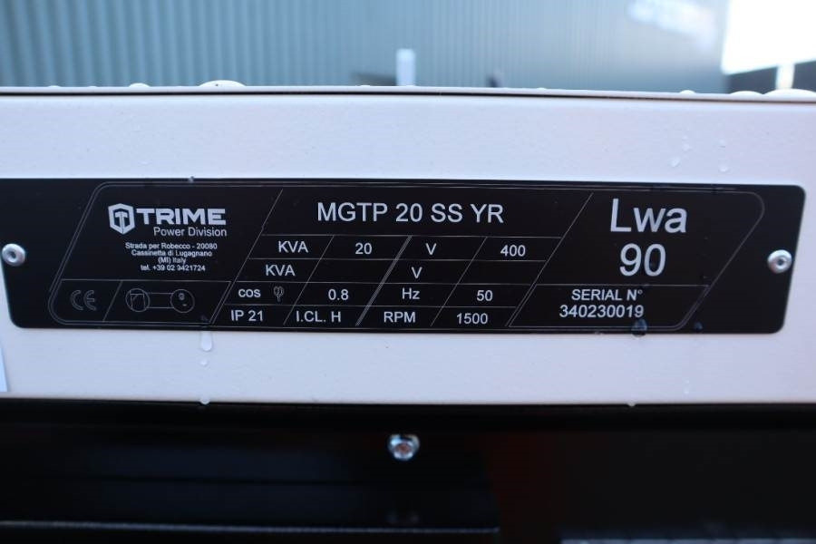 Trime MGTP 20 SS YR Valid inspection, *Guarantee! Diesel - Generador industriale: foto 5 Trime MGTP 20 SS YR Valid inspection, *Guarantee! Diesel - Generador industriale: foto 5